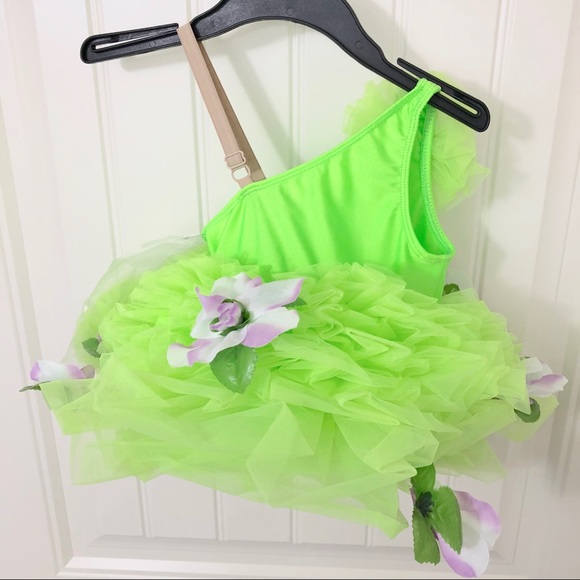 Revolution Dance Lime Green Costume Flower Patch - Picture 5 of 6